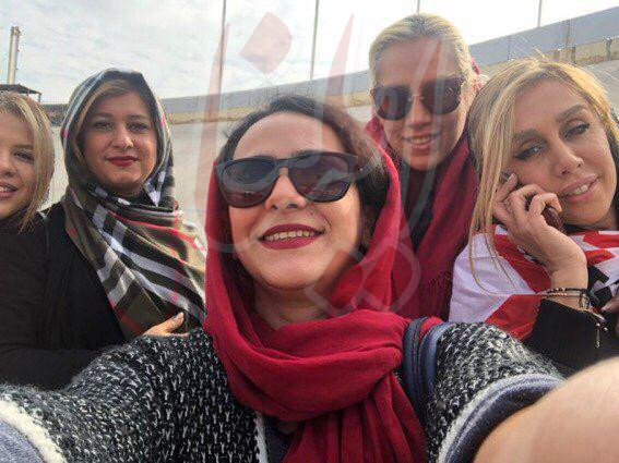 دختران پروین و خوردبین در ورزشگاه آزادی (عکس)