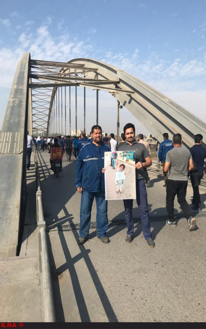 یازدهمین روز اعتراض کارگران گروه ملی در اهواز (+عکس) یازدهمین روز اعتراض کارگران گروه ملی در اهواز (+عکس)