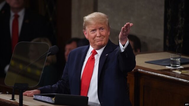 ترامپ در نطق سالانه خود وعده پایان جنگ&zwnj;های آمریکا در خاورمیانه را داد