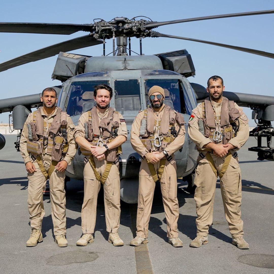 ماموریت نظامی ولیعهد اردن در امارات (عکس)