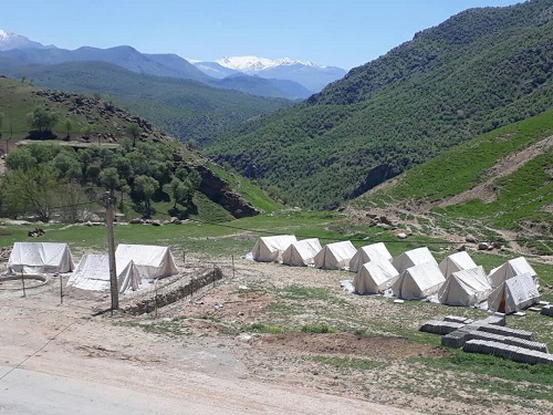 احداث کمپ توسط بنیاد مستضعفان در روستای پسیل لرستان (+ عکس)