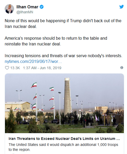 نماینده مسلمان کنگره آمریکا: ترامپ باید به برجام برگردد/ دلیل سیاست&zwnj;های جدید اتمی ایران، اقدامات ترامپ است