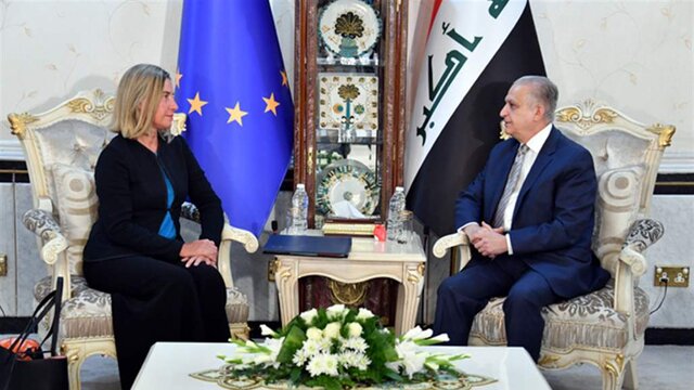 دیدار&zwnj;های موگرینی با مقامات عراقی/ بغداد: منطقه آماده جنگ جدیدی نیست و راه&zwnj;حل در مذاکره است