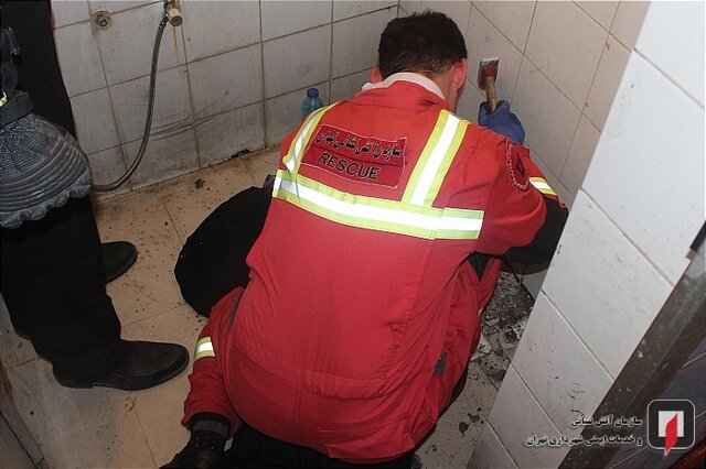 دردسر گوشی تلفن همراه در چاه دستشویی (+عکس)