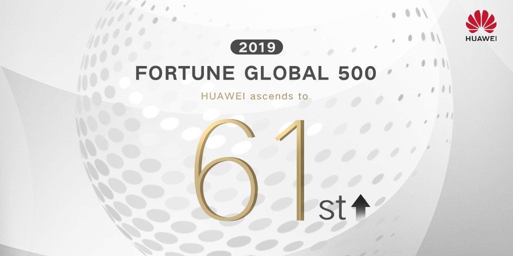 جهش 11 پله&zwnj;ایی هواوی در لیست Fortune 500 امسال