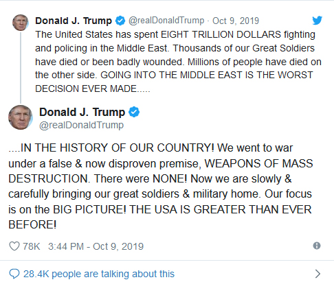 استراتژی ریاکارانه ترامپ: خالی کردن پشت کردها و اعزام نیروها به عربستان سعودی