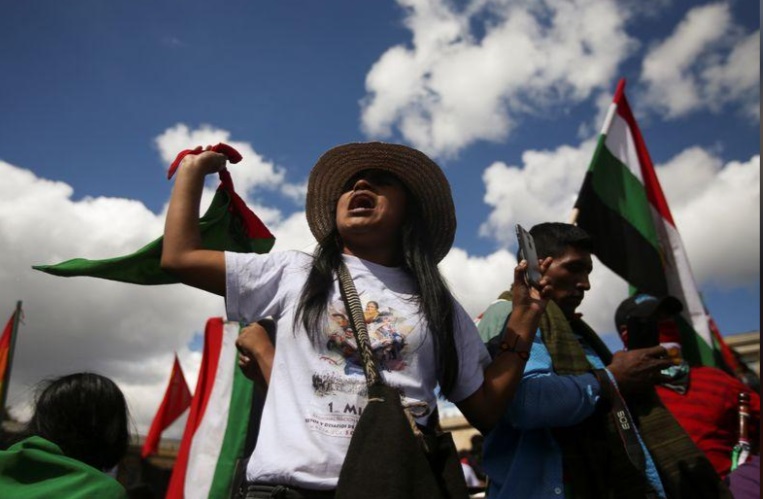 اعتراضات رقصان کلمبیا (+عکس)/ تجمع 40 هزار نفری در مرکز پایتخت