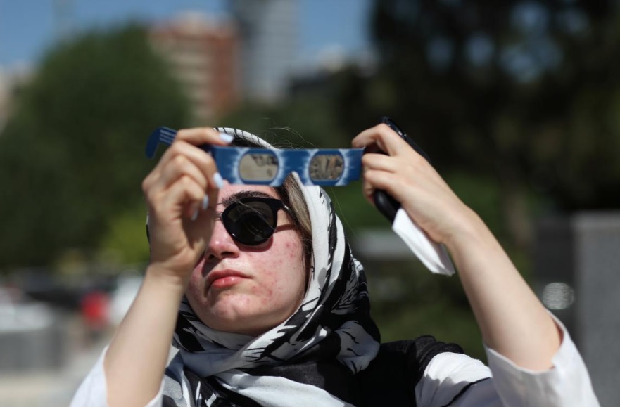 تصاویر آخرین خورشیدگرفتگی قرن در جهان خورشیدگرفتگی تهران