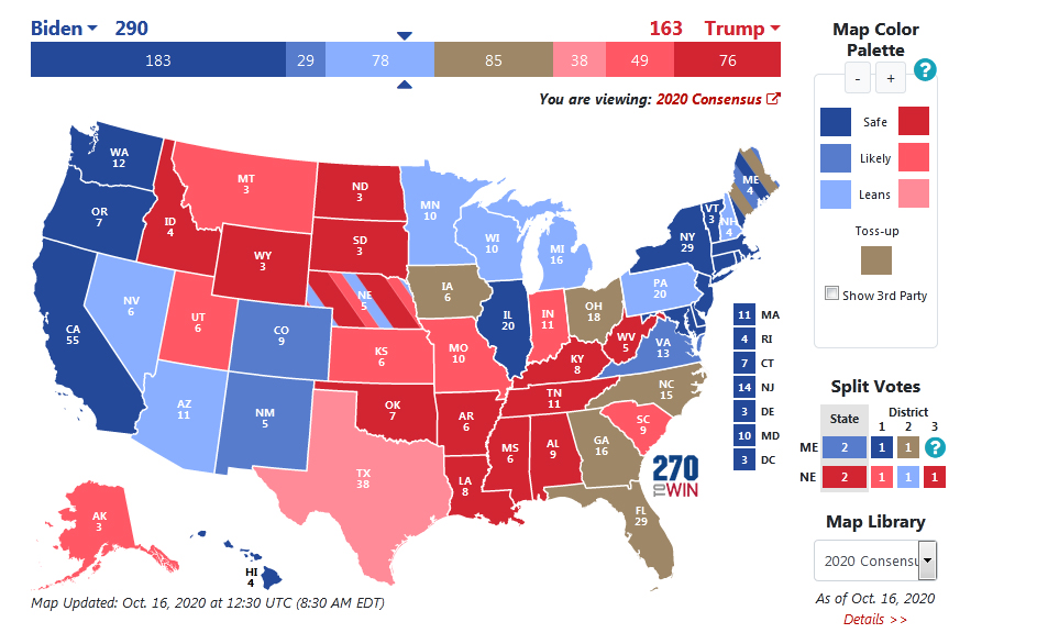 انتخابات آمریکا: ترامپ آرای 6 ایالت مهم را از دست داد انتخابات آمریکا: ترامپ آرای 6 ایالت مهم را از دست داد