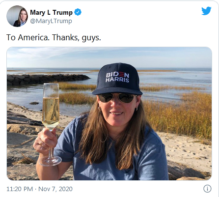 شادمانی بردارزاده ترامپ از شکست عمویش در انتخابات(+عکس)