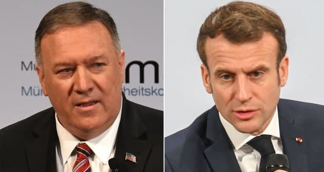 دفتر مکرون : نشستهای پمپئو در فرانسه به تیم بایدن گزارش میشود مکرون