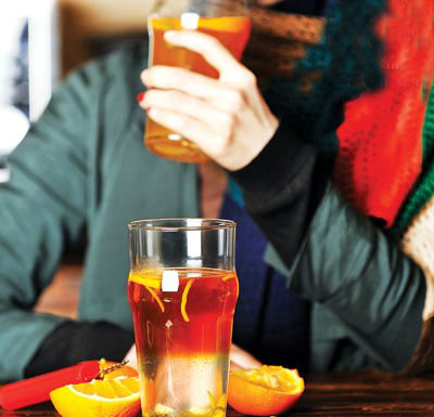 نوشیدنی های مناسب برای زمستان (+طرز تهیه) چای پرتقال