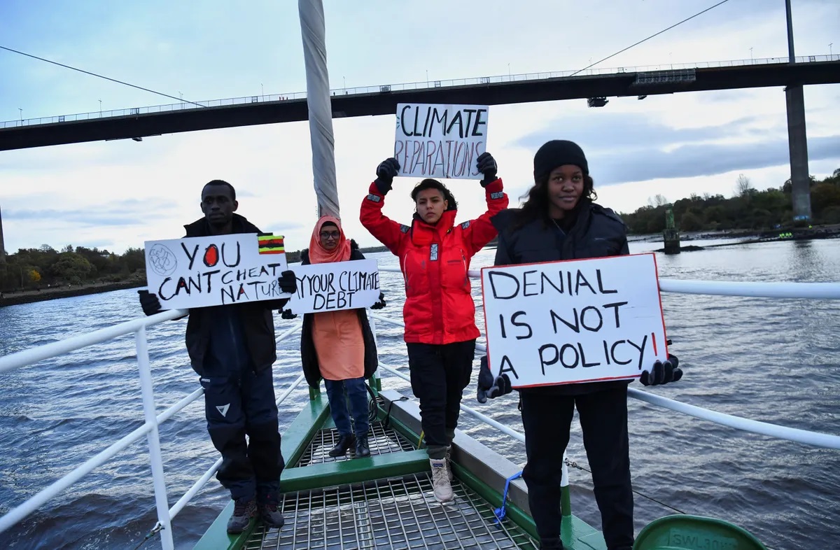 اعتراض به اجلاس اقلیمی گلاسکو اعتاض به نشست آب و هوایی در گلاسکو