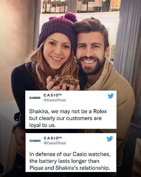 پای ساعت کاسیو به دعوای زناشویی شکیرا باز شد! پای ساعت کاسیو به دعوای زناشویی شکیرا باز شد!