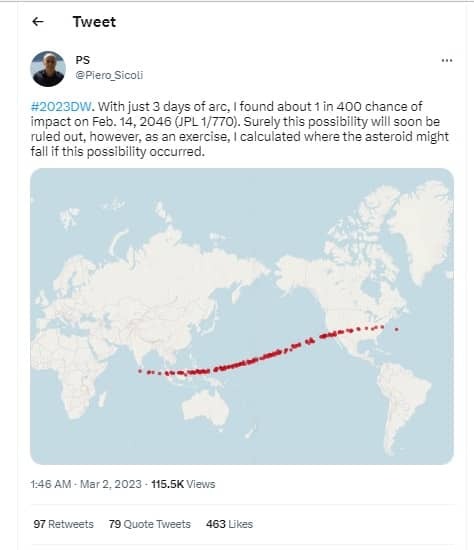 این سیارک پرریسک به سمت زمین می آید! این سیارک پرریسک به سمت زمین می آید!