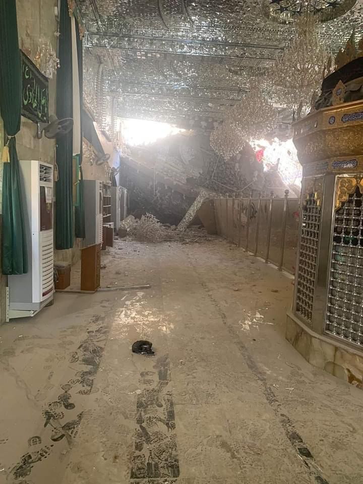 عراق / ریزش تپه‌ روی زیارتگاه