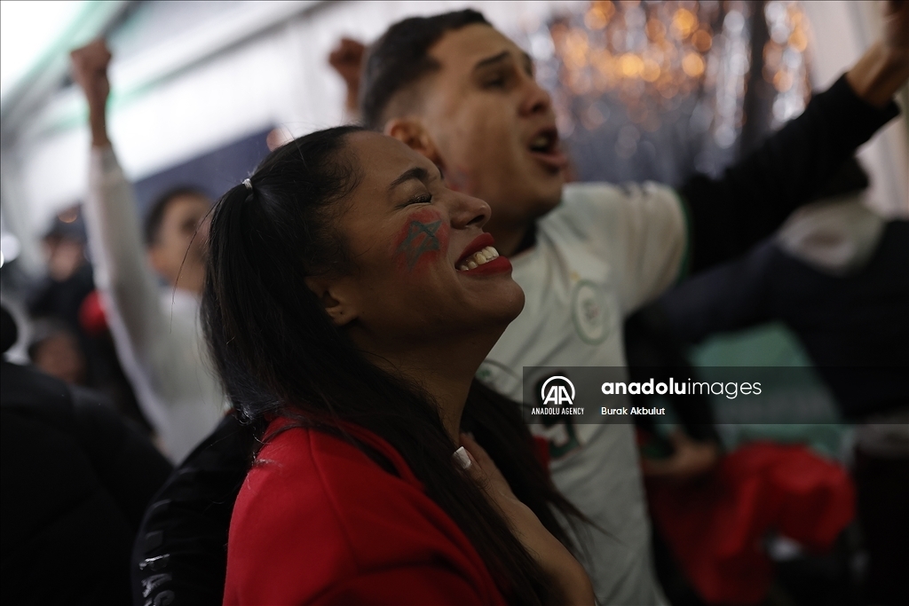 شادی مراکشی ها بعد از پیروزی تاریخی در جام جهانی (+عکس) شادی مراکشی ها بعد از پیروزی تاریخی در جام جهانی (+عکس)