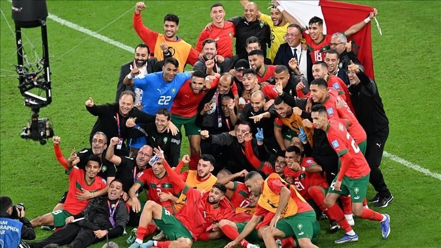 ادامه شادی مراکشی ها / شکست پرتغال و صعود به نیمه نهایی ادامه شادی مراکشی ها / شکست پرتغال و صعود به نیمه نهایی