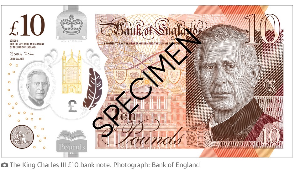 اسکناس جدید انگلیس با تصویر اسکناس جدید انگلیس با تصویر