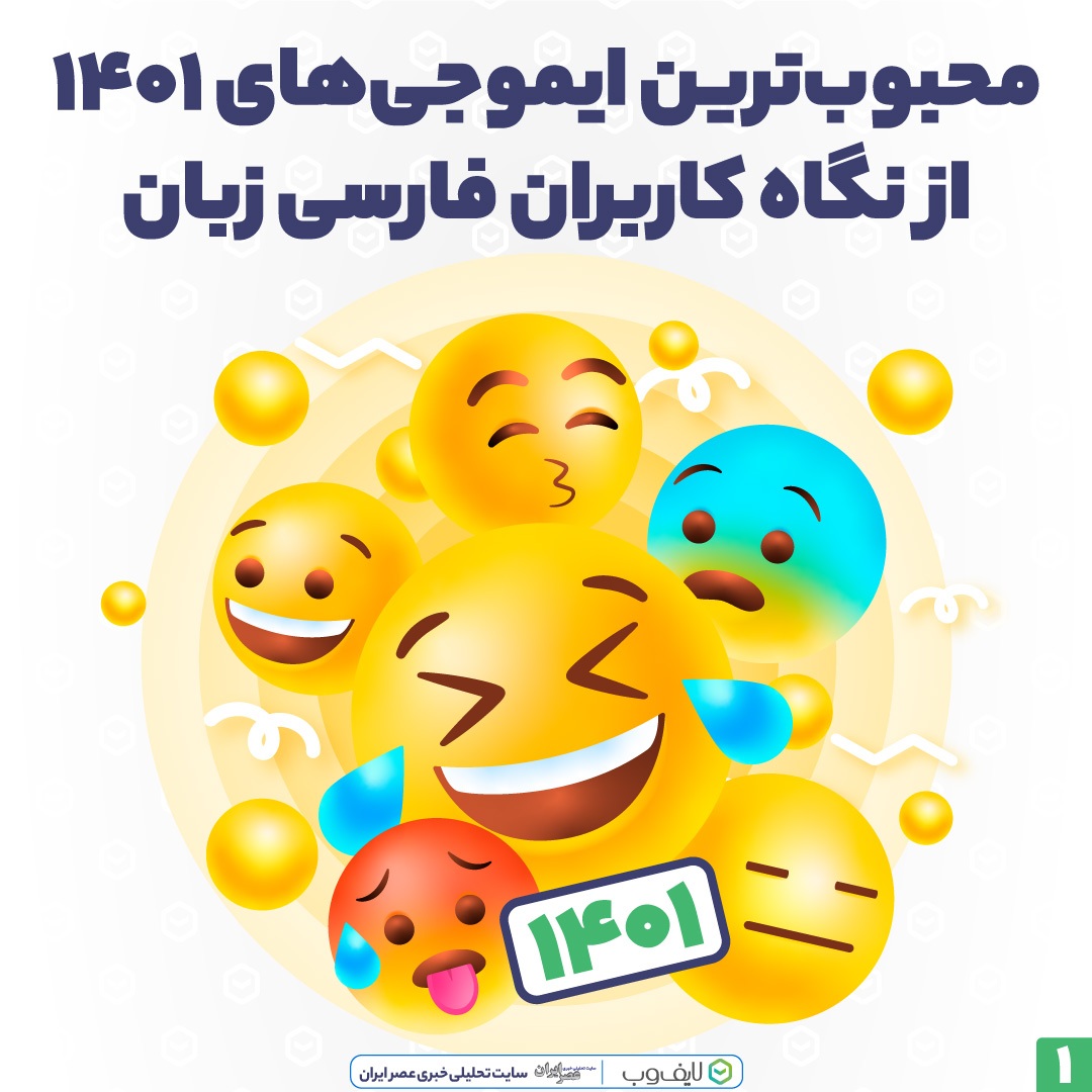 ایموجیهای محبوب کاربران فارسی زبان در ۱۴۰۱ ایموجیهای محبوب کاربران فارسی زبان در ۱۴۰۱