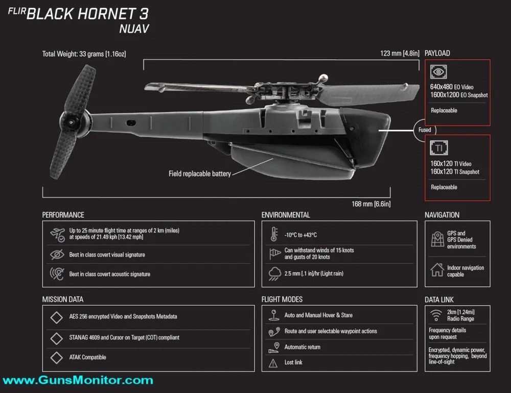 پهپاد بلک هورنت؛ جاسوس پرنده مینیاتوری