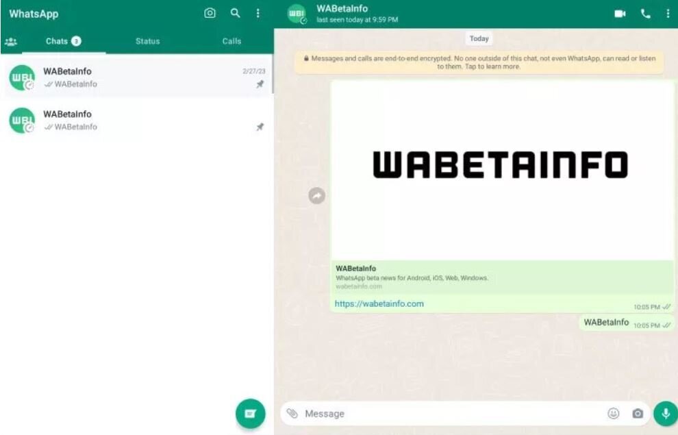 آپدیت جدید و جذاب واتساپ برای تبلت‌های اندرویدی