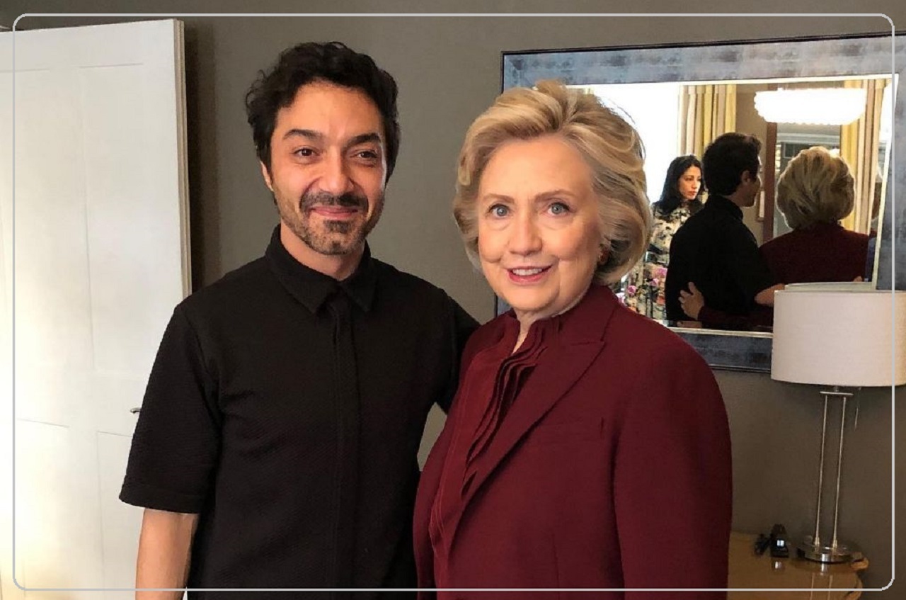 نریمان و هیلاری کلینتون نریمان ؛ آرایشگر ایرانی بانوی اول آمریکا برای مراسم تاج گذاری چارلز سوم (+عکس)