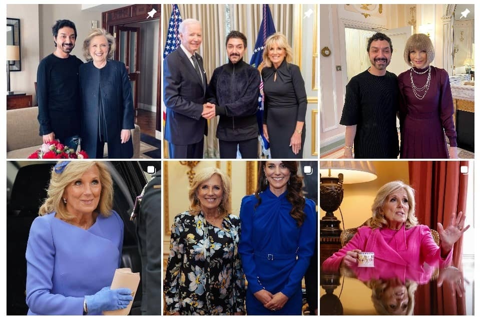 نریمان ؛ آرایشگر ایرانی نریمان ؛ آرایشگر ایرانی بانوی اول آمریکا برای مراسم تاج گذاری چارلز سوم (+عکس)