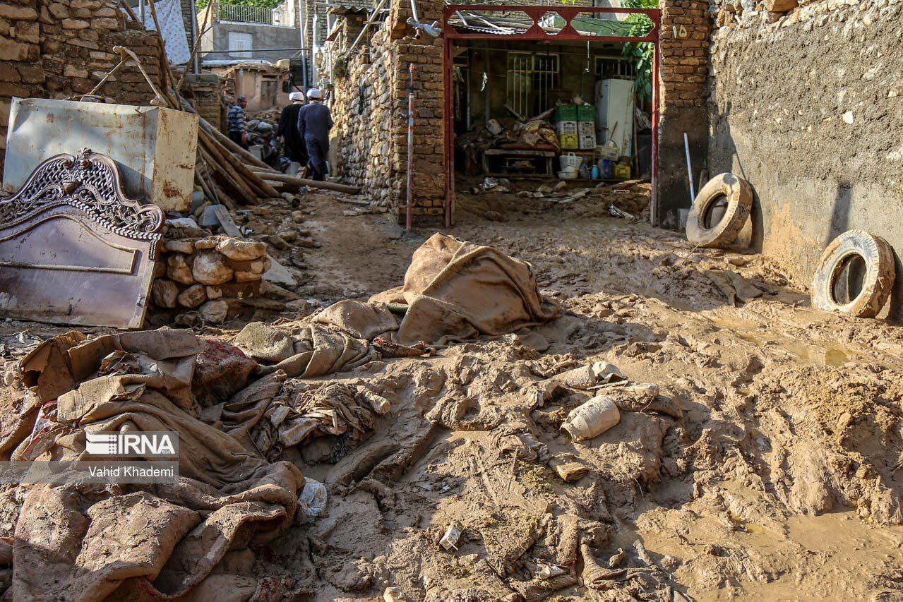 خسارت سیل در روستای استاد خراسان شمالی (عکس)