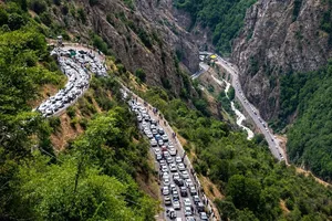 ترافیک سنگین در جاده‌های مازندران