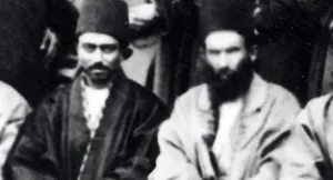 عکس دسته‌جمعی «خان‌های ساری» در دوران ناصرالدین شاه