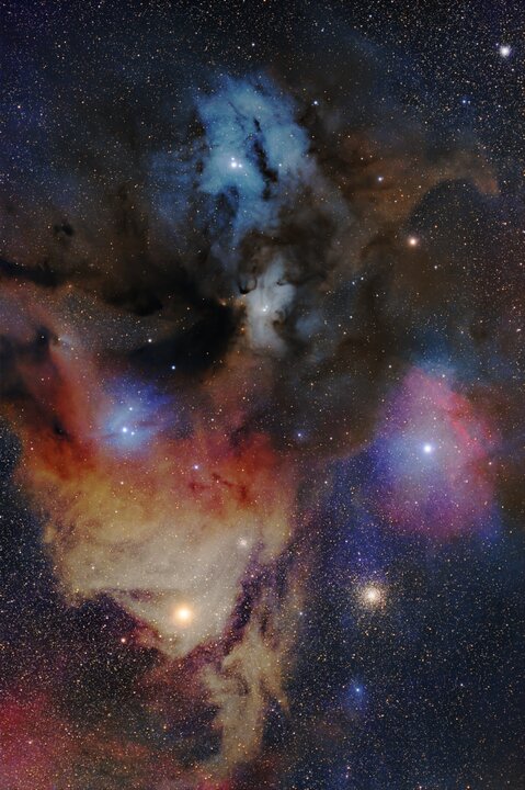 این عکس که در شهر کادیس اسپانیا گرفته شده، منظومه ستارهای «رو مارافسای»(Rho Ophiuchi) را نشان میدهد که مجموعهای غنی از پدیدههای نجومی جوان و پیر است. این عکس که در شهر کادیس اسپانیا گرفته شده، منظومه ستارهای «رو مارافسای»(Rho Ophiuchi) را نشان میدهد که مجموعهای غنی از پدیدههای نجومی جوان و پیر است.