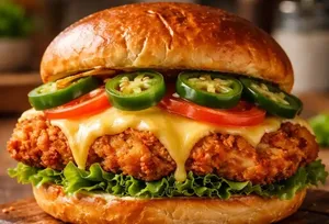 طرز تهیه ساندویچ مرغ و هالوپینو ویژه در خانه