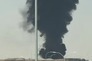 آتش‌سوزی گسترده در مناطقی از ریاض