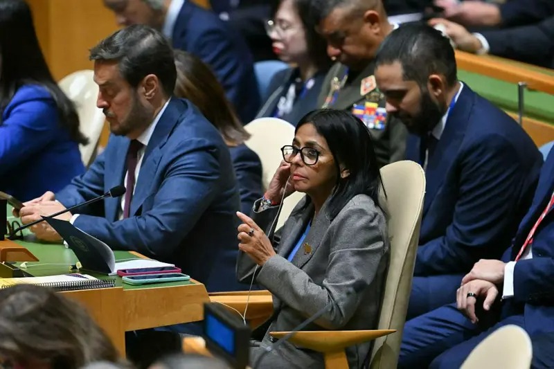 دلسی رودریگز در مجمع عمومی سازمان ملل در نیویورک، جایی که دونالد ترامپ در آن سخنرانی کرد، حضور داشت