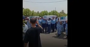 ۵ شهید نیروی هوایی ارتش در حملات آمریکا توسط هم‌رزمانشان بدرقه شدند