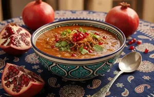 آموزش تهیه آش انار یزدی با طعمی به یاد ماندنی