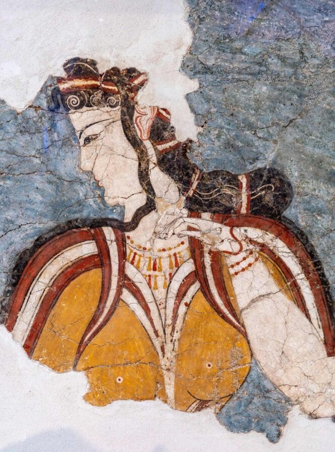 دیوارنگارهای مربوط به قرن سیزدهم پیش از میلاد از مایکنه. دیوارنگارهای مربوط به قرن سیزدهم پیش از میلاد از مایکنه.