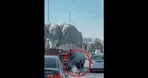 صحنه‌ای باورنکردنی؛ راننده تریلی، کامیون در حال سقوط را نجات داد