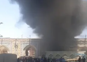 مهار آتش‌سوزی در حرم مطهر رضوی