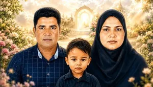 تشییع پیکر شهدای حمله آمریکا به محله چاه‌تنگوی قشم