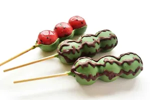 طرز تهیه شکلات هندوانه‌ ای ویژه پذیرایی در شب یلدا