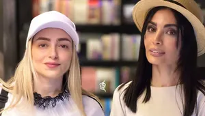 استایل تابستانه صحرا اسدالهی با کلاه حصیری و نهال دشتی با کلاه کپ در کتاب‌سرا (+عکس)