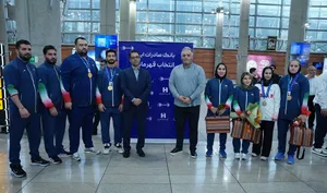 استقبال بانک صادرات ایران از قهرمانان وزنه‌برداری (عکس)