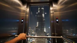سرعت باورنکردنی آسانسور برج خلیفه؛ رسیدن به طبقه ۱۲۴ در کمتر از یک دقیقه