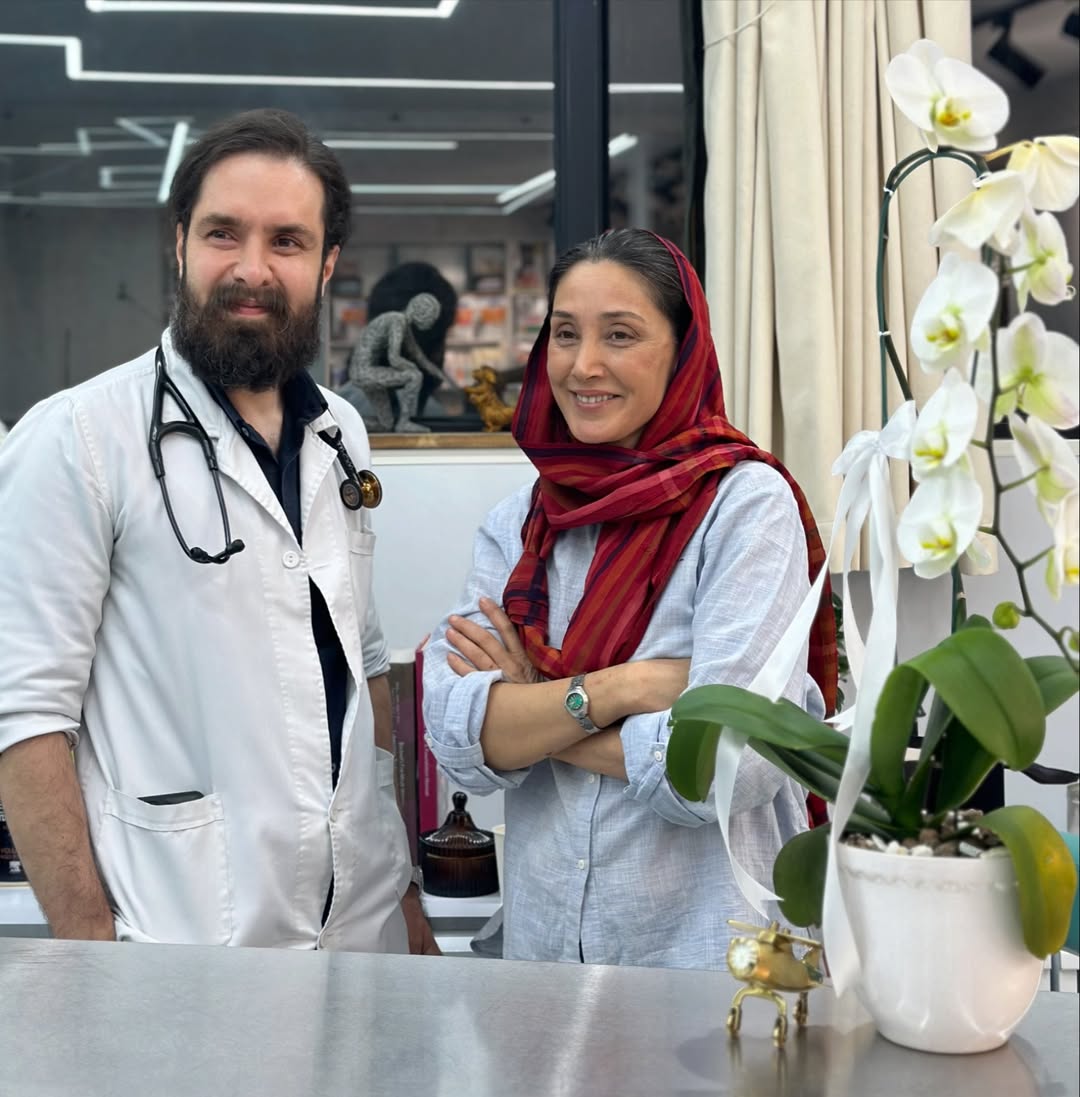 هدیه تهرانی هدیه تهرانی در کنار دکتر یاسر رخشان