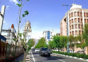 چشم‌انداز «شمال تهران» از بالای شمس‌العماره در دوران ناصرالدین شاه