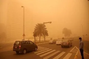 طوفان گردوخاک در استان الانبار عراق