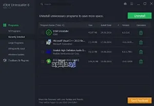 دانلود حذف و پاکسازی کامل نرم افزارها (IObit Uninstaller)