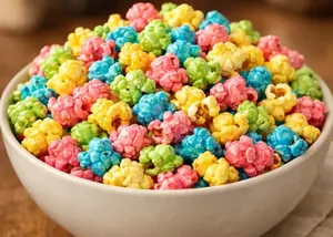 طرز تهیه پاپ کورن رنگی ، جایگزین سالم چیپس و پفک برای کودکان